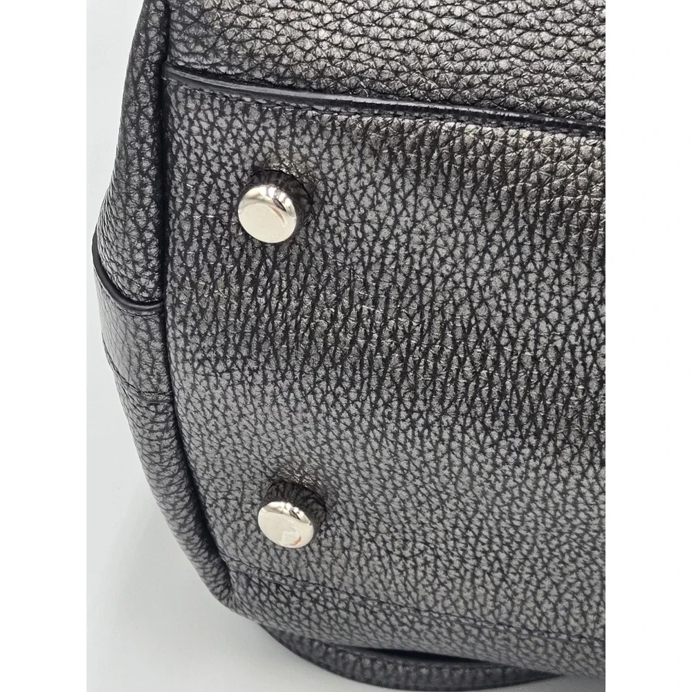 Coach Tyler Tote Black Pebbled Leather Shoulder Bag Crossbody 2-Way Handbag